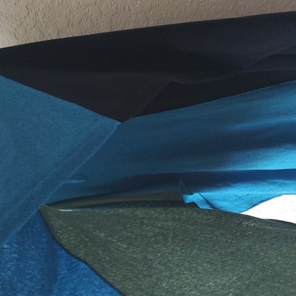 Lane Bryant Knit Poncho Color Block Soft Poncho 14-20 - Picture 9 of 9